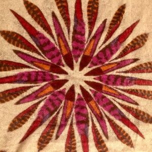 NWT Pistil Wool Scarf With Floral Design